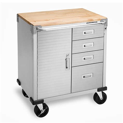 garage storage cabinets stainless steel|rolling stainless steel shelves garage.